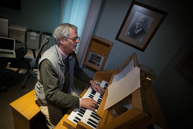 Peter Urquhart, associate professor of music at UNH and UNH's carilloneur